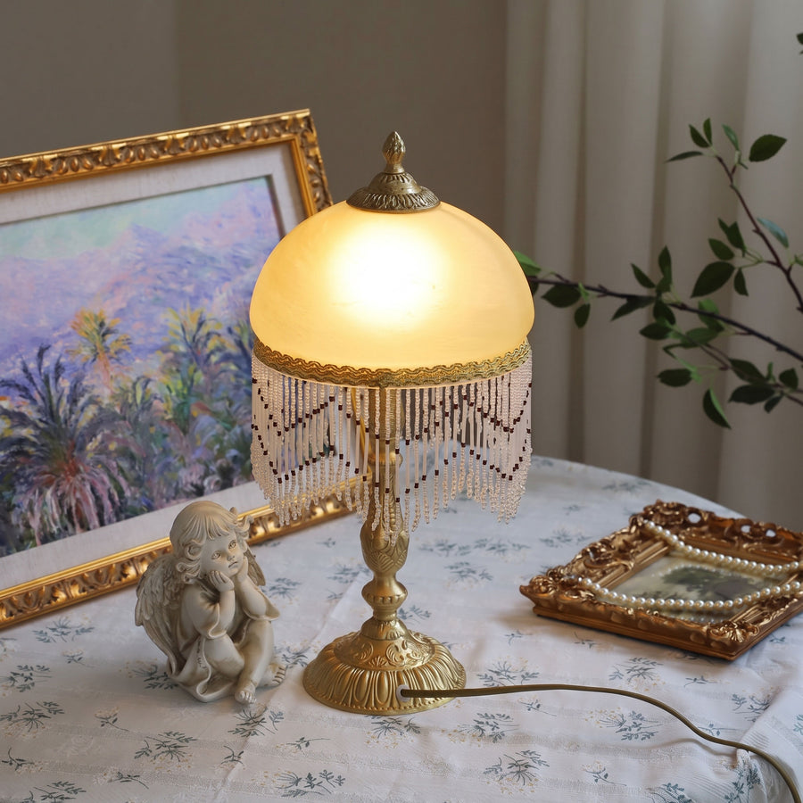 Thora Beaded Fringe Table Lamp – detail 5