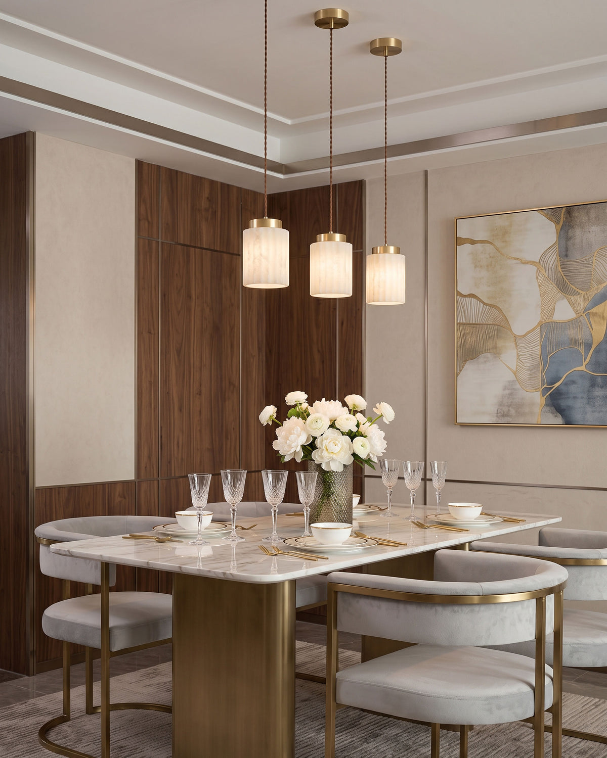 Tibor Alabaster Pendant Lamp