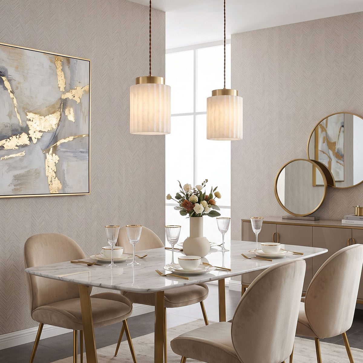 Tibor Alabaster Pendant Lamp