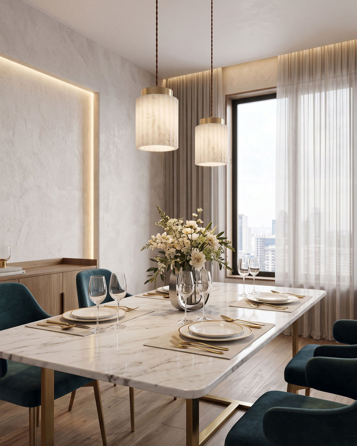 Tibor Alabaster Pendant Lamp