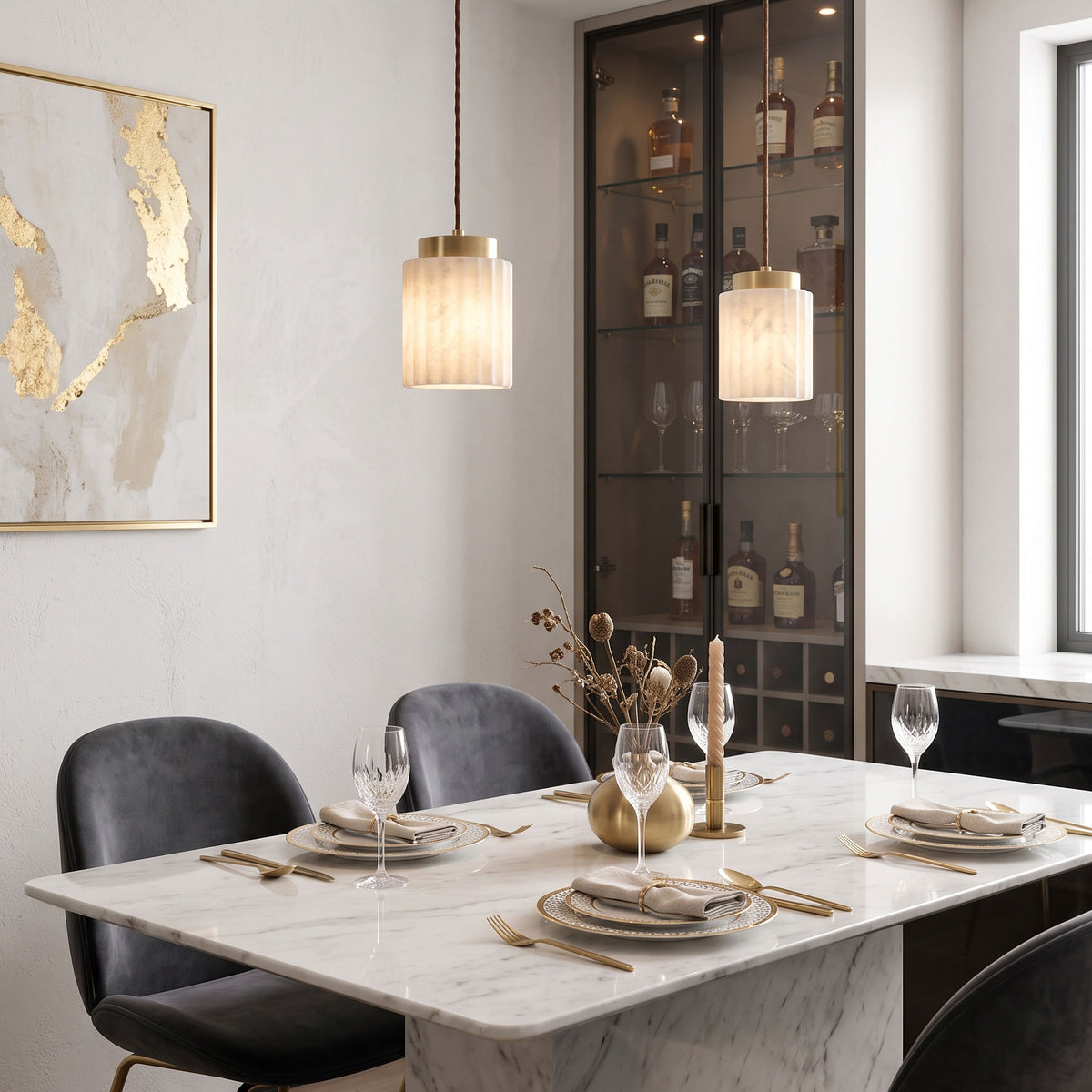 Tibor Alabaster Pendant Lamp