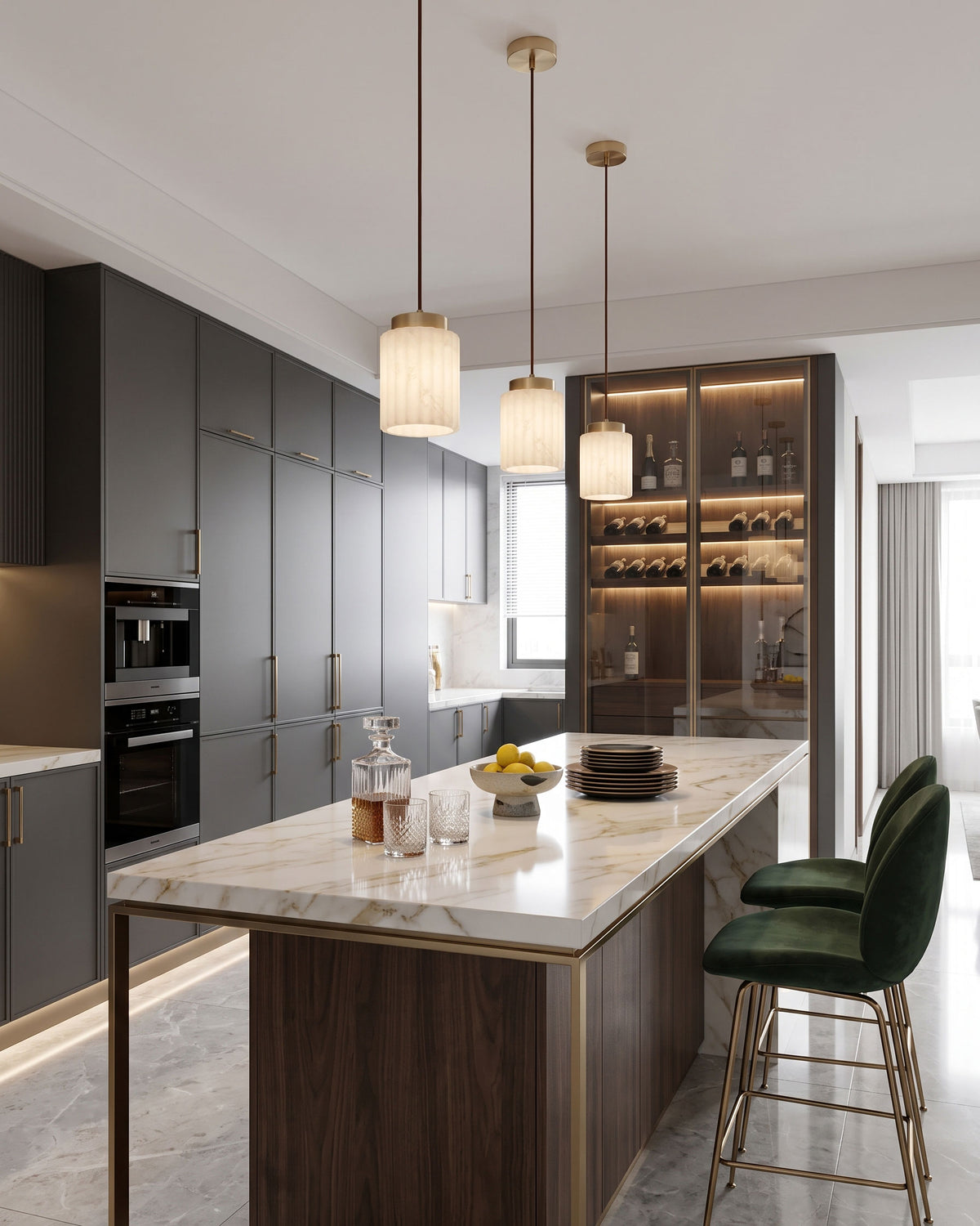 Tibor Alabaster Pendant Lamp
