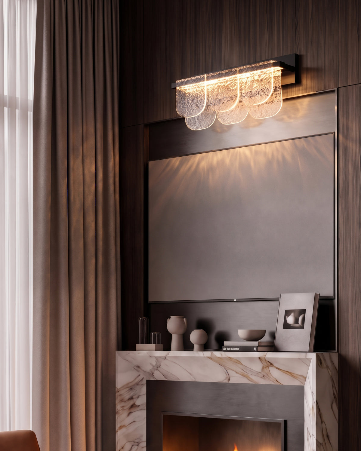 Tiernan Ripple Bath Wall Sconce