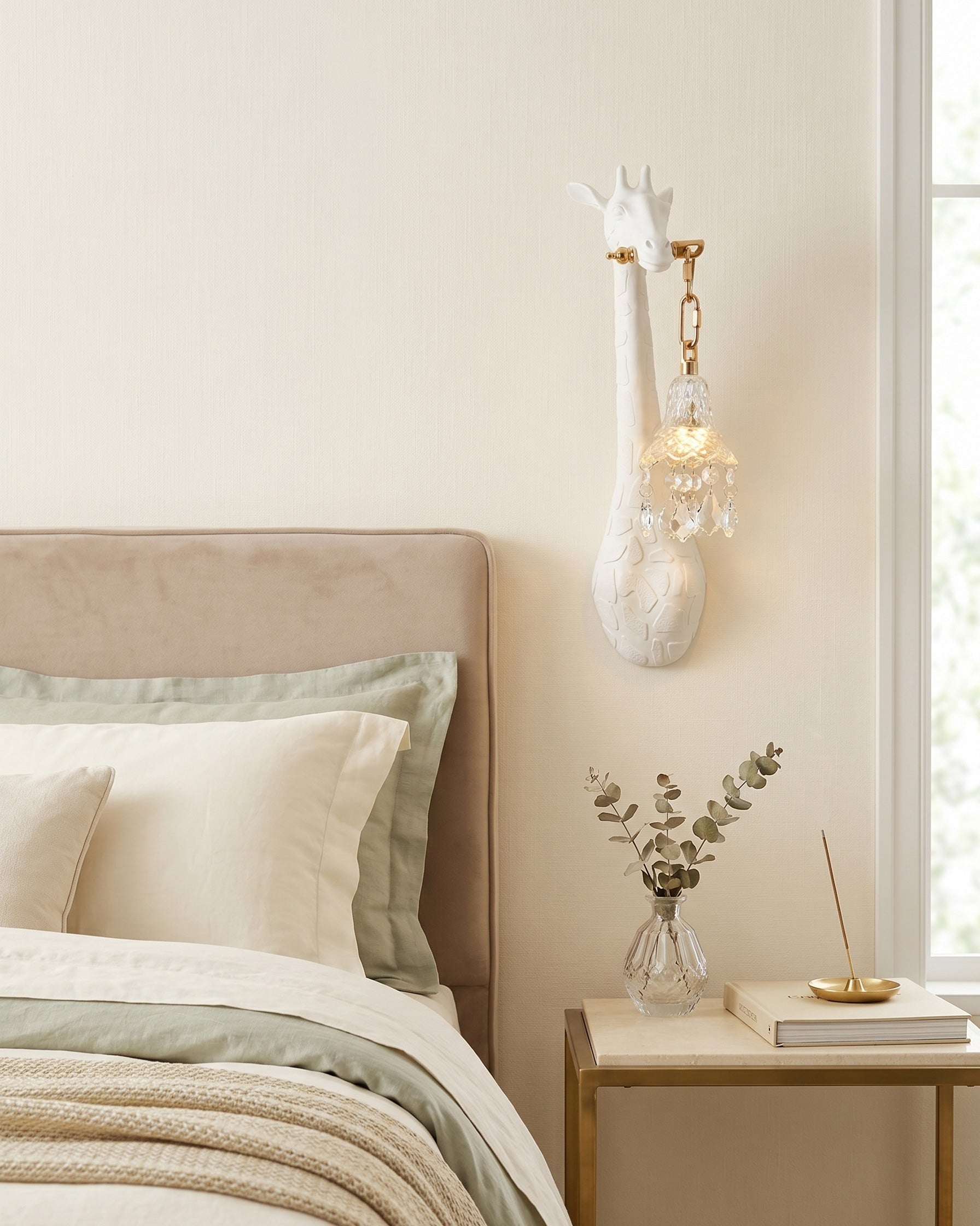 Valerio Giraffe Crystal Wall Sconce