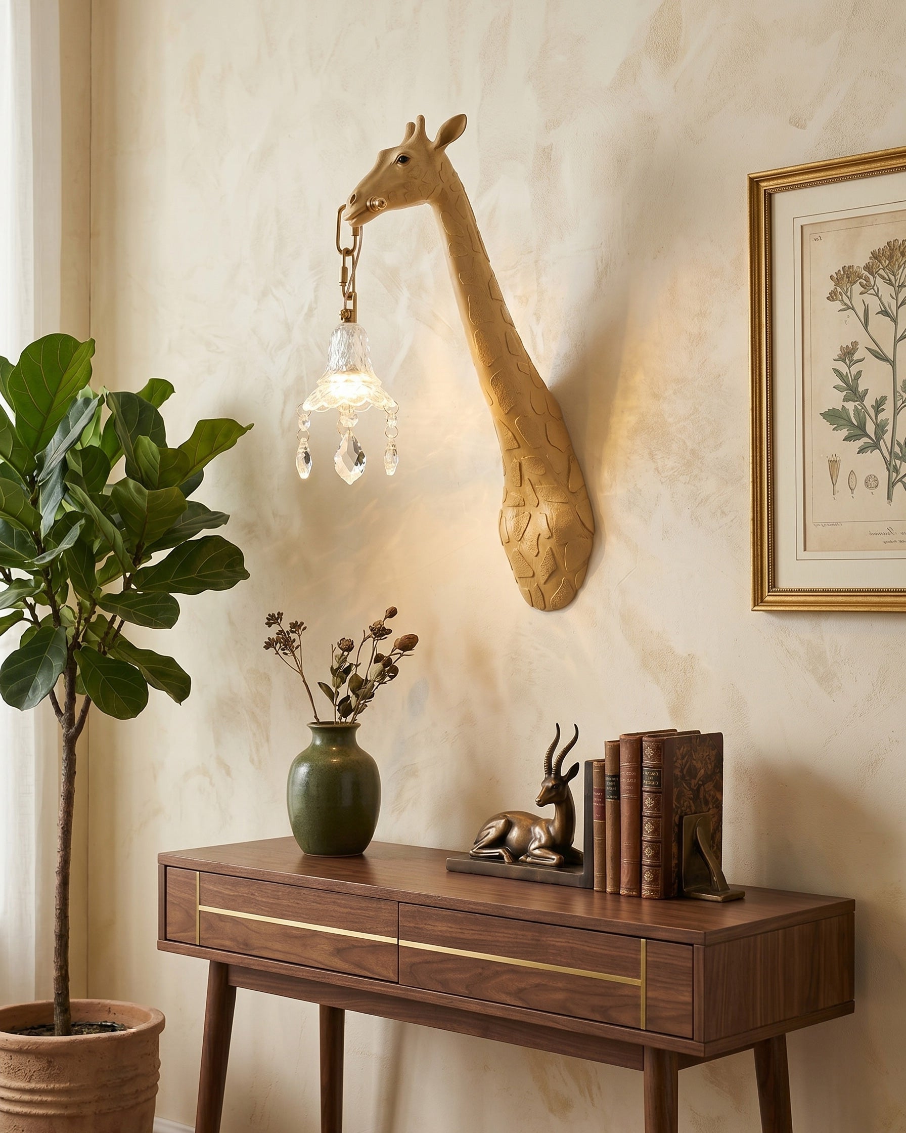Valerio Giraffe Crystal Wall Sconce