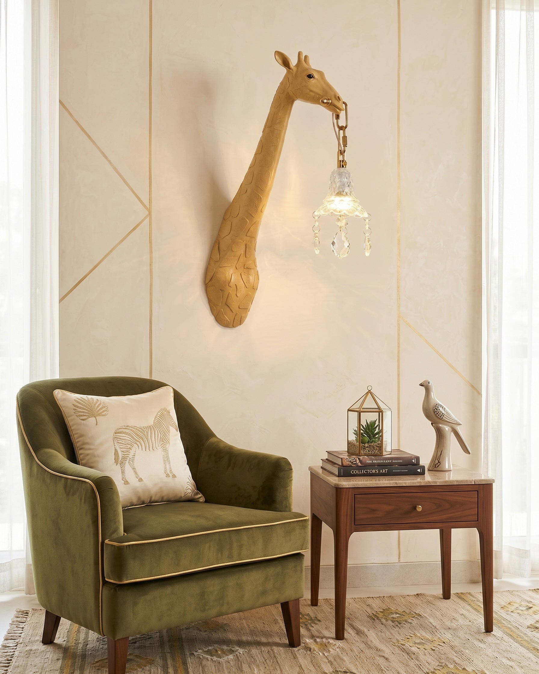 Valerio Giraffe Crystal Wall Sconce