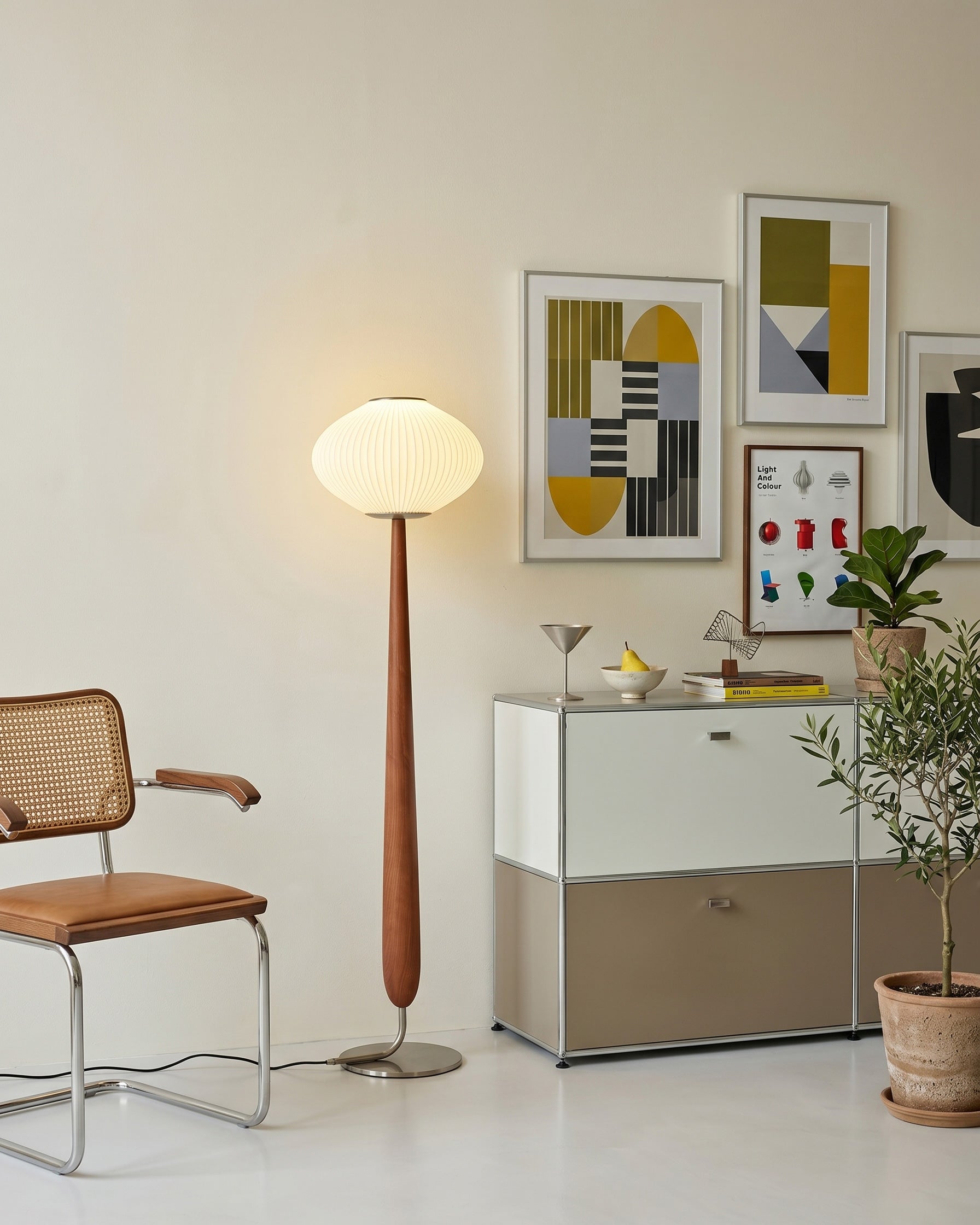 Vance Walnut Floor Lamp