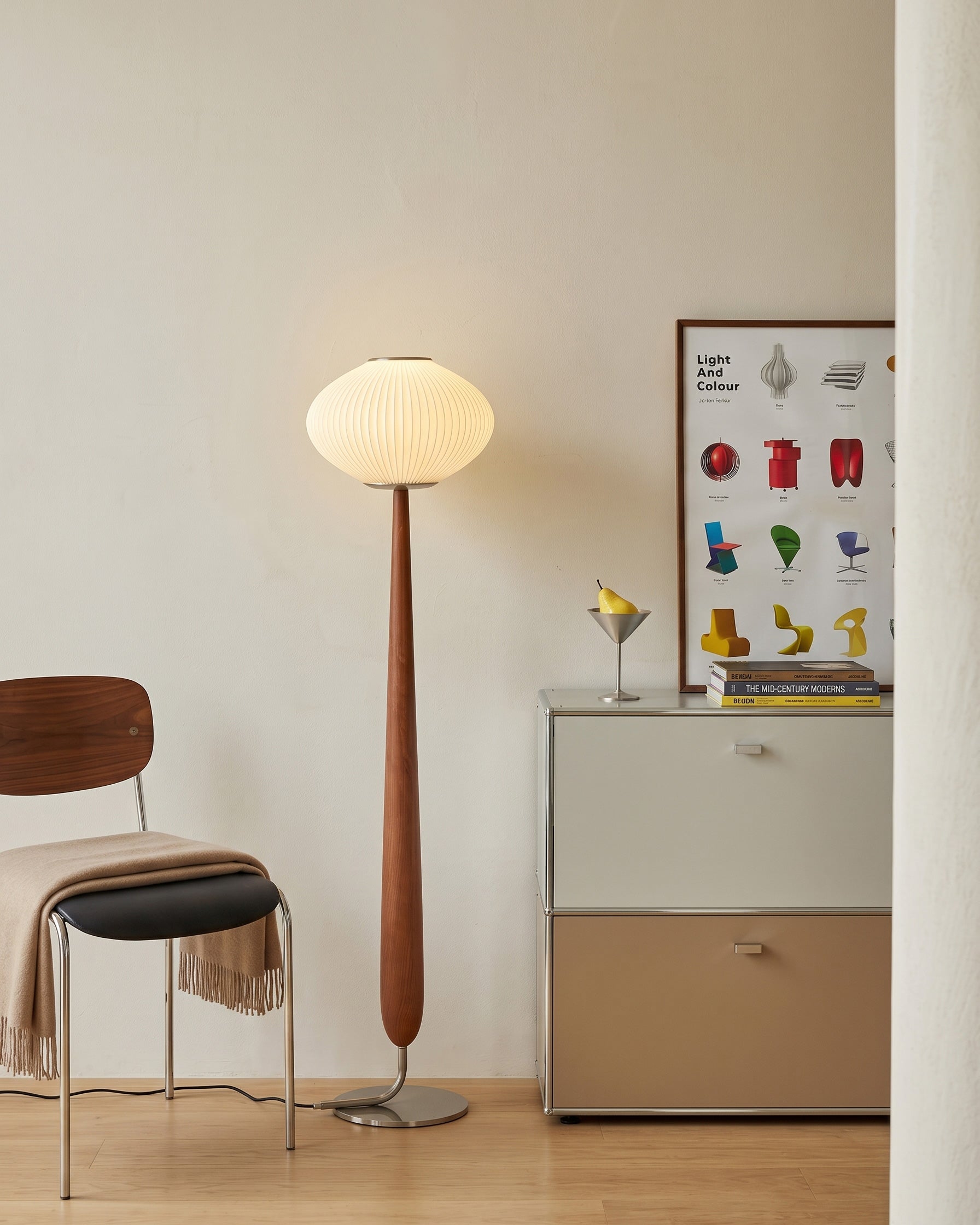 Vance Walnut Floor Lamp