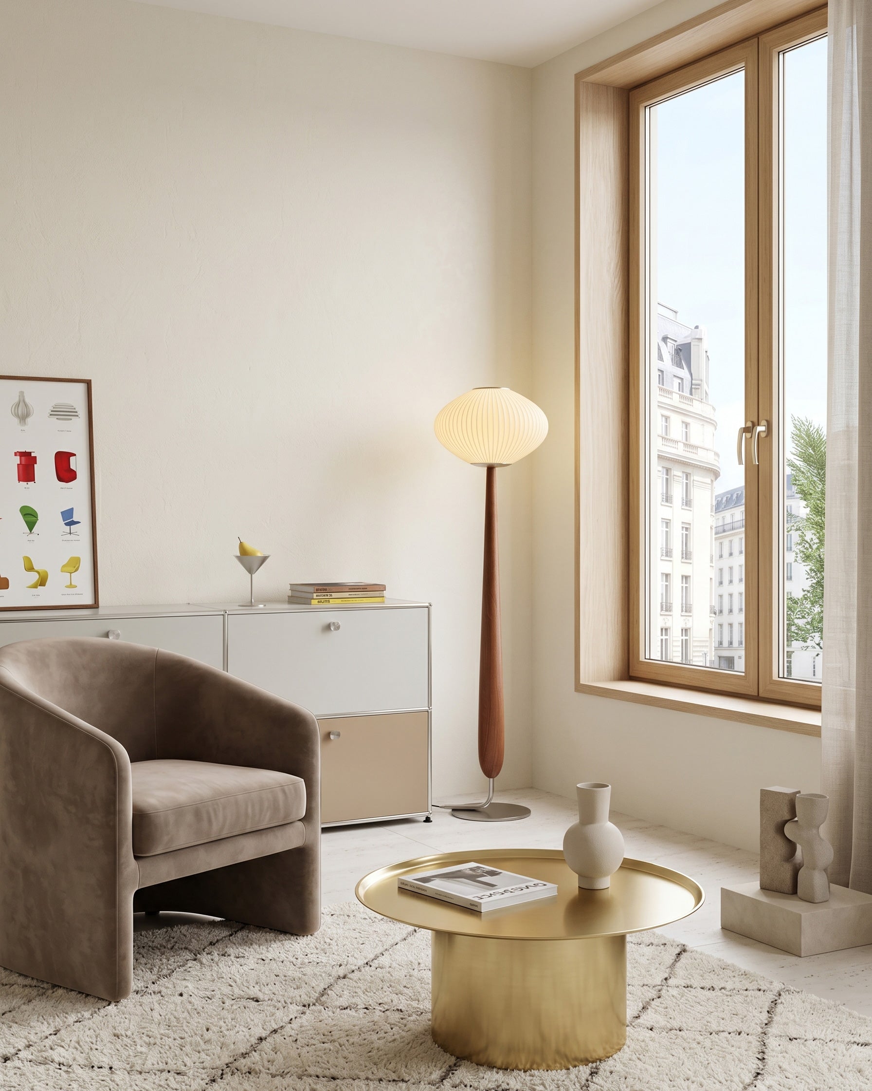 Vance Walnut Floor Lamp