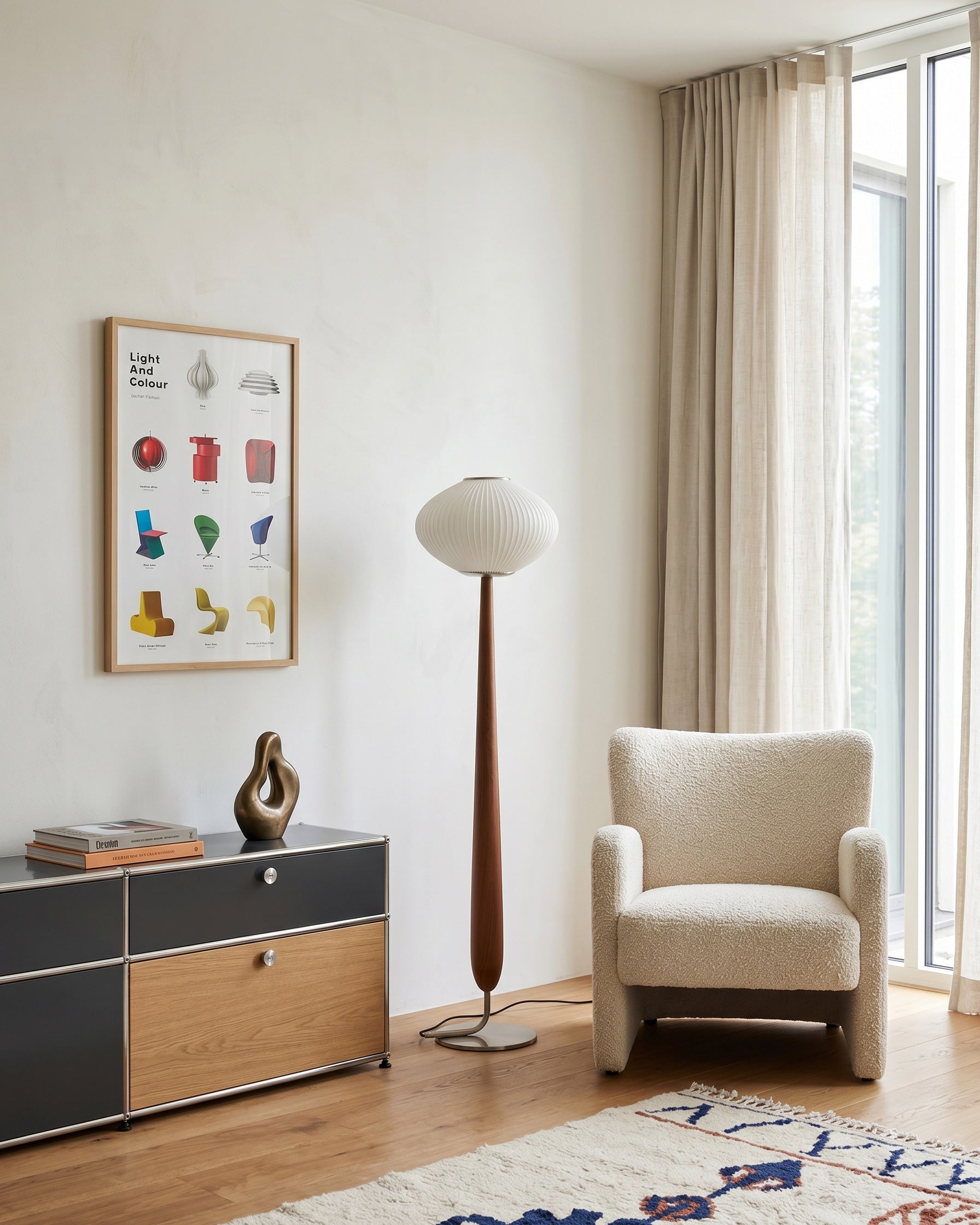 Vance Walnut Floor Lamp