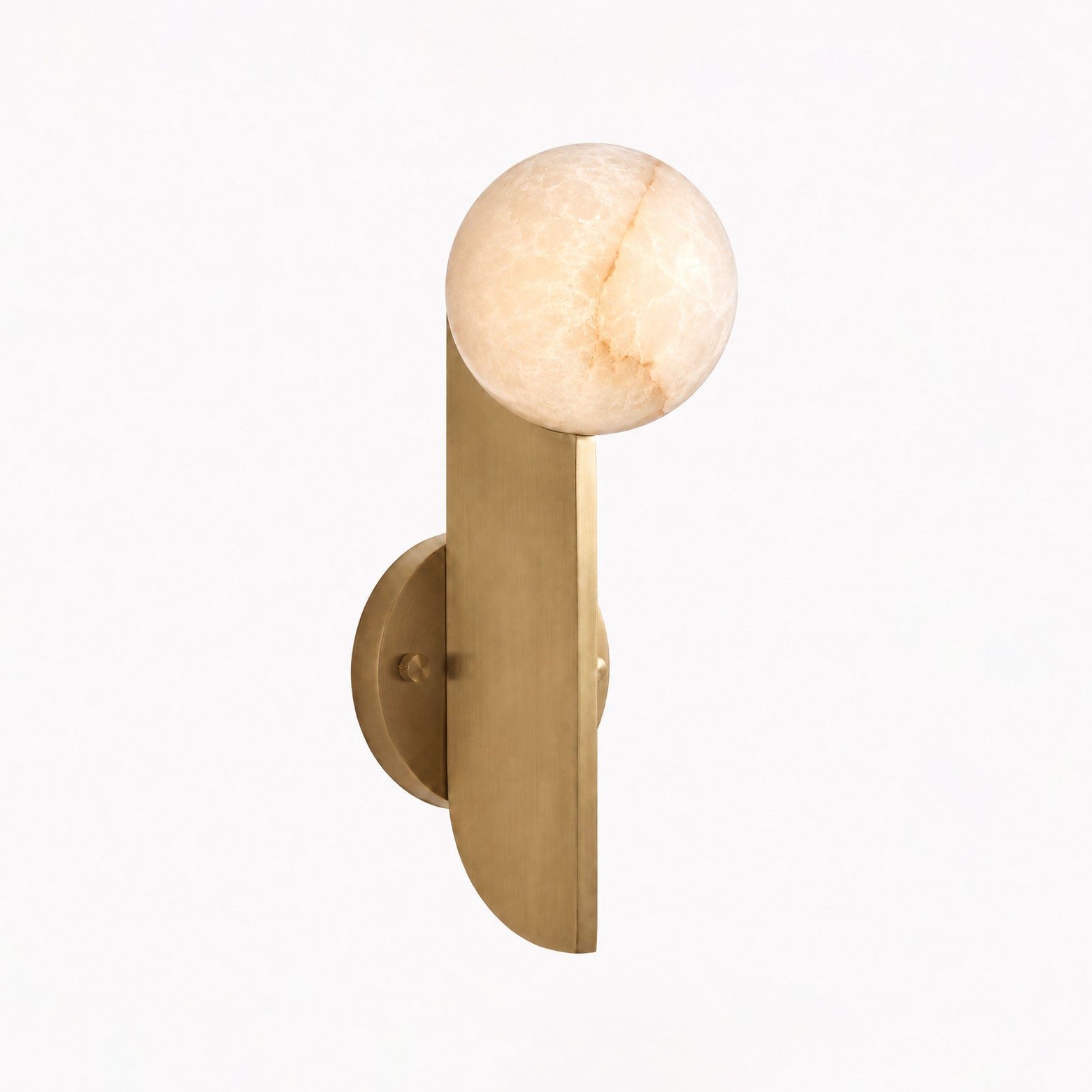 Vaughn Alabaster Sphere Wall Sconce