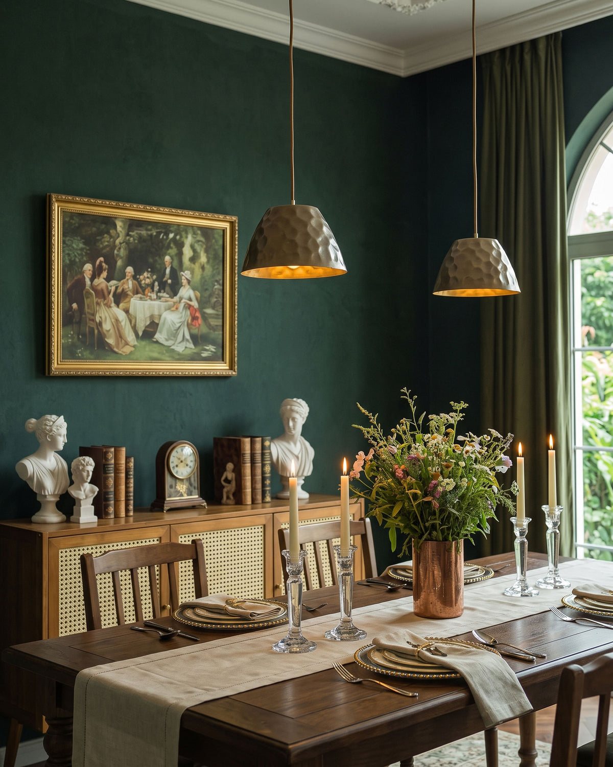 Virgil Textured Dome Pendant Lamp