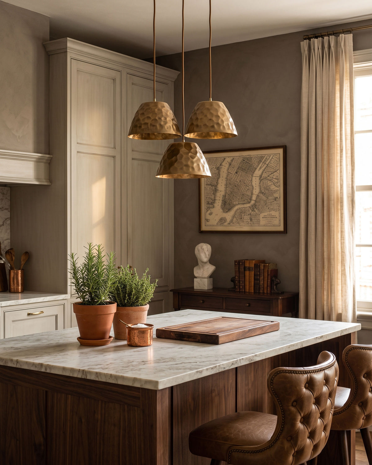 Virgil Textured Dome Pendant Lamp