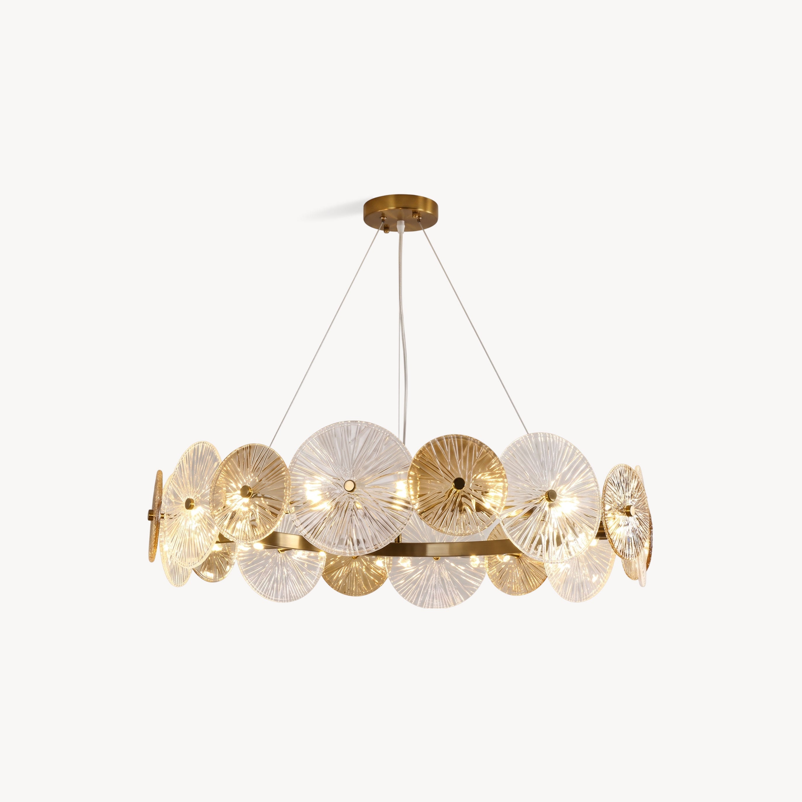 Whitaker Glass Disc Chandelier
