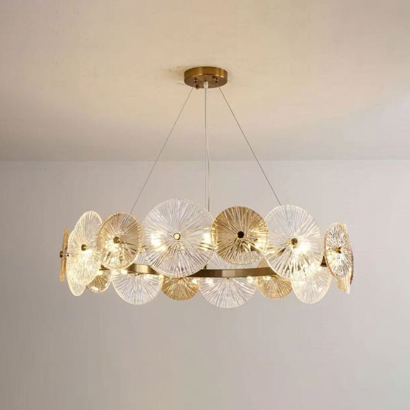 Whitaker Glass Disc Chandelier