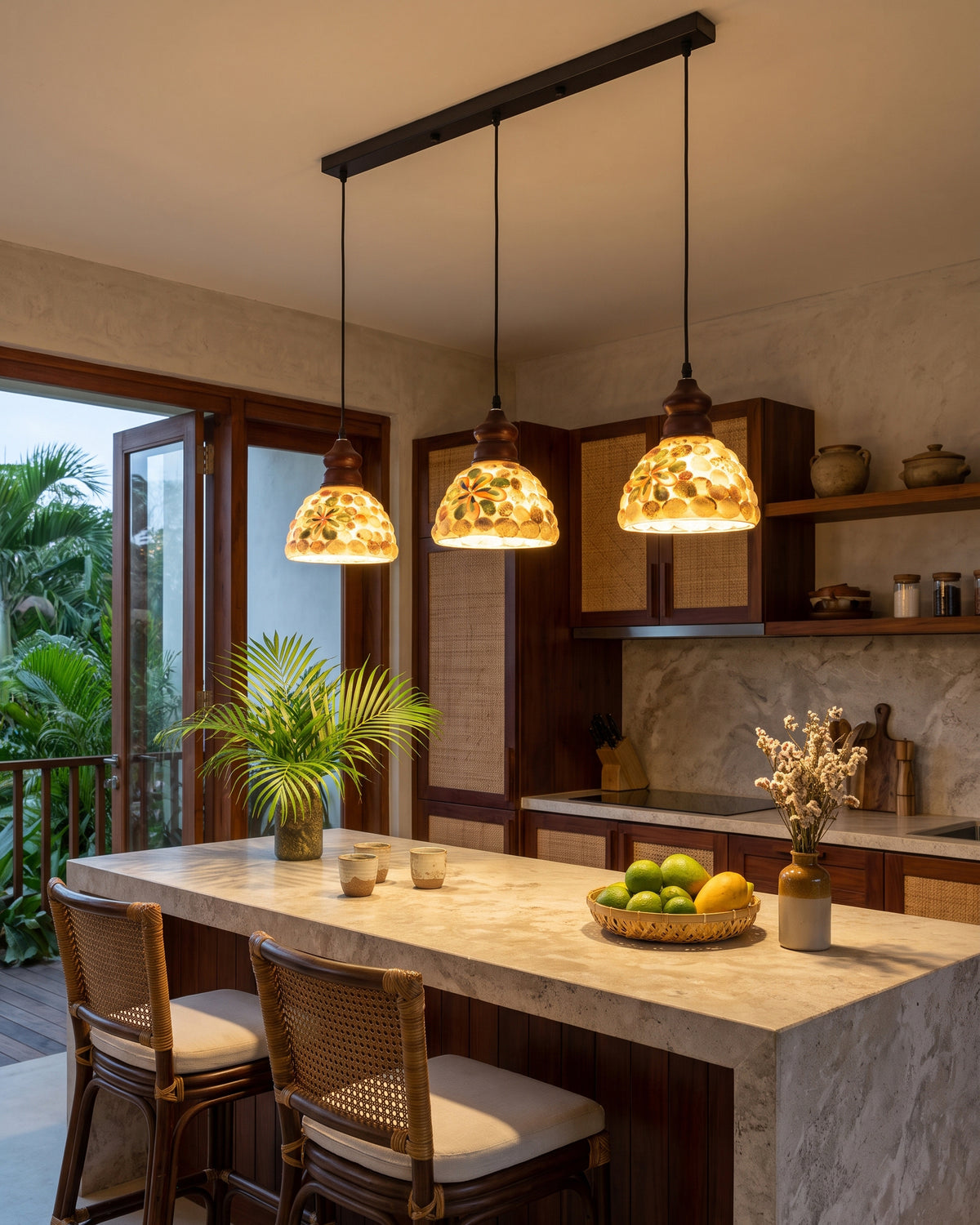 Wilbur Eclectic Glass Pendant Light