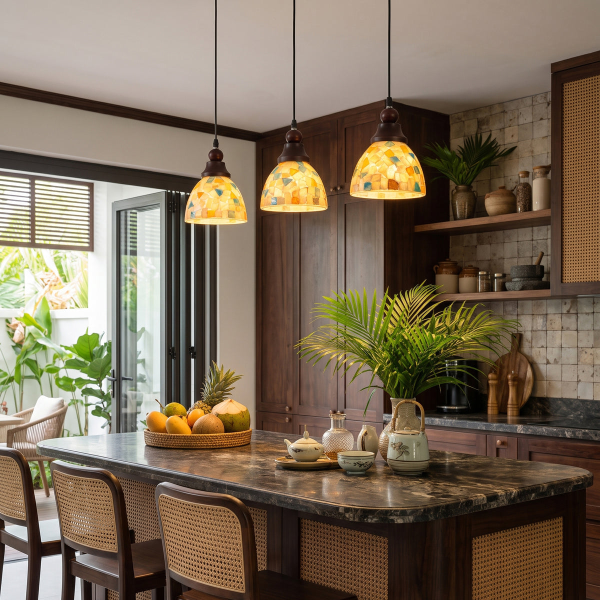Wilbur Eclectic Glass Pendant Light