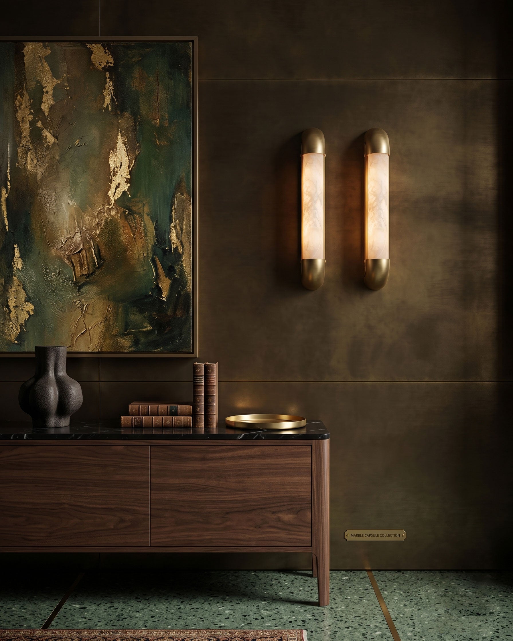 Winslow Opal Stone Wall Sconce