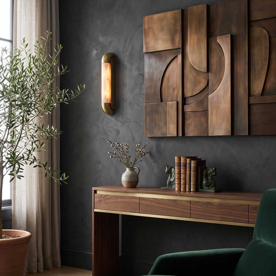 Winslow Opal Stone Wall Sconce – detail 5