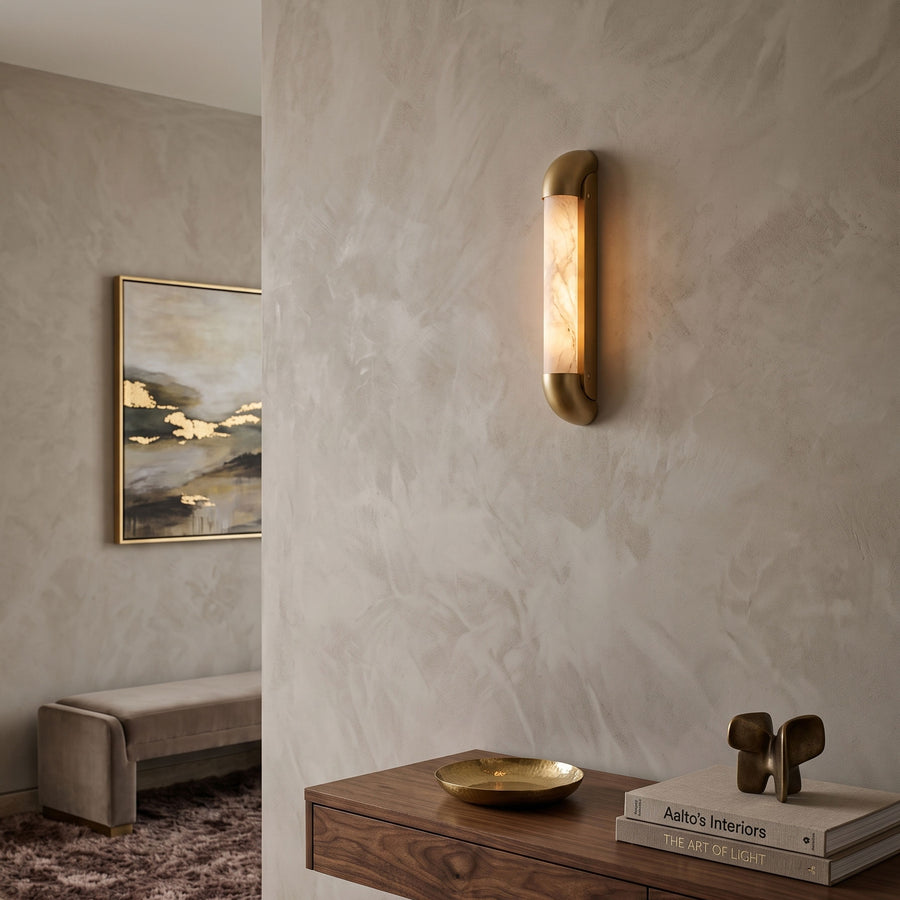 Winslow Opal Stone Wall Sconce – detail 2