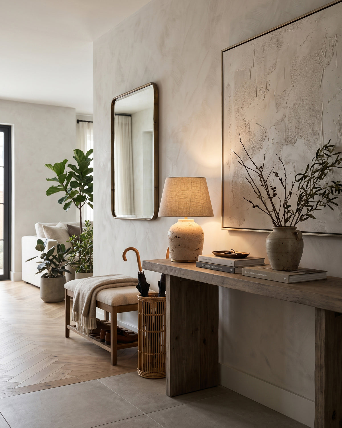 Witten Travertine Table Lamp