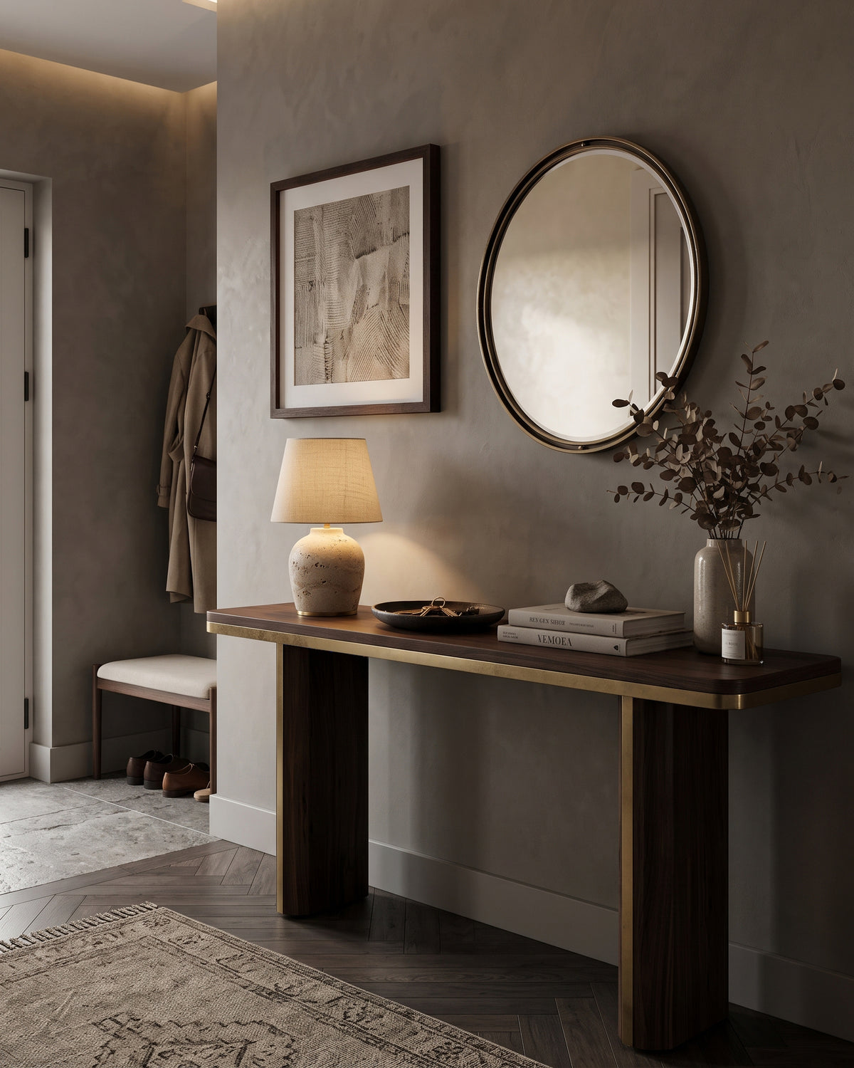 Witten Travertine Table Lamp