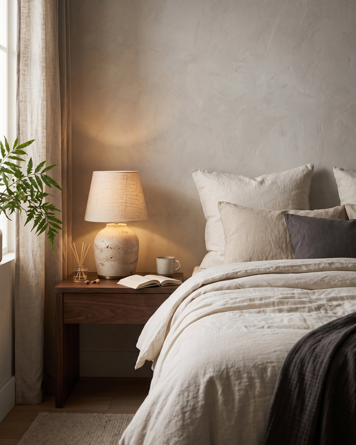 Witten Travertine Table Lamp