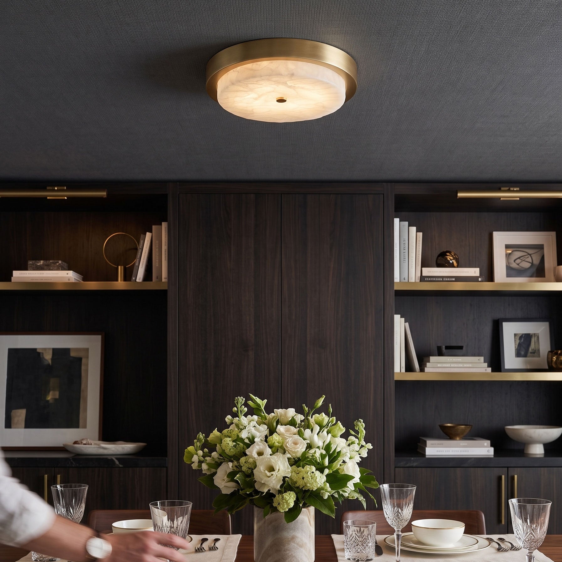 Xanthe Stone Semi-Flush Mount