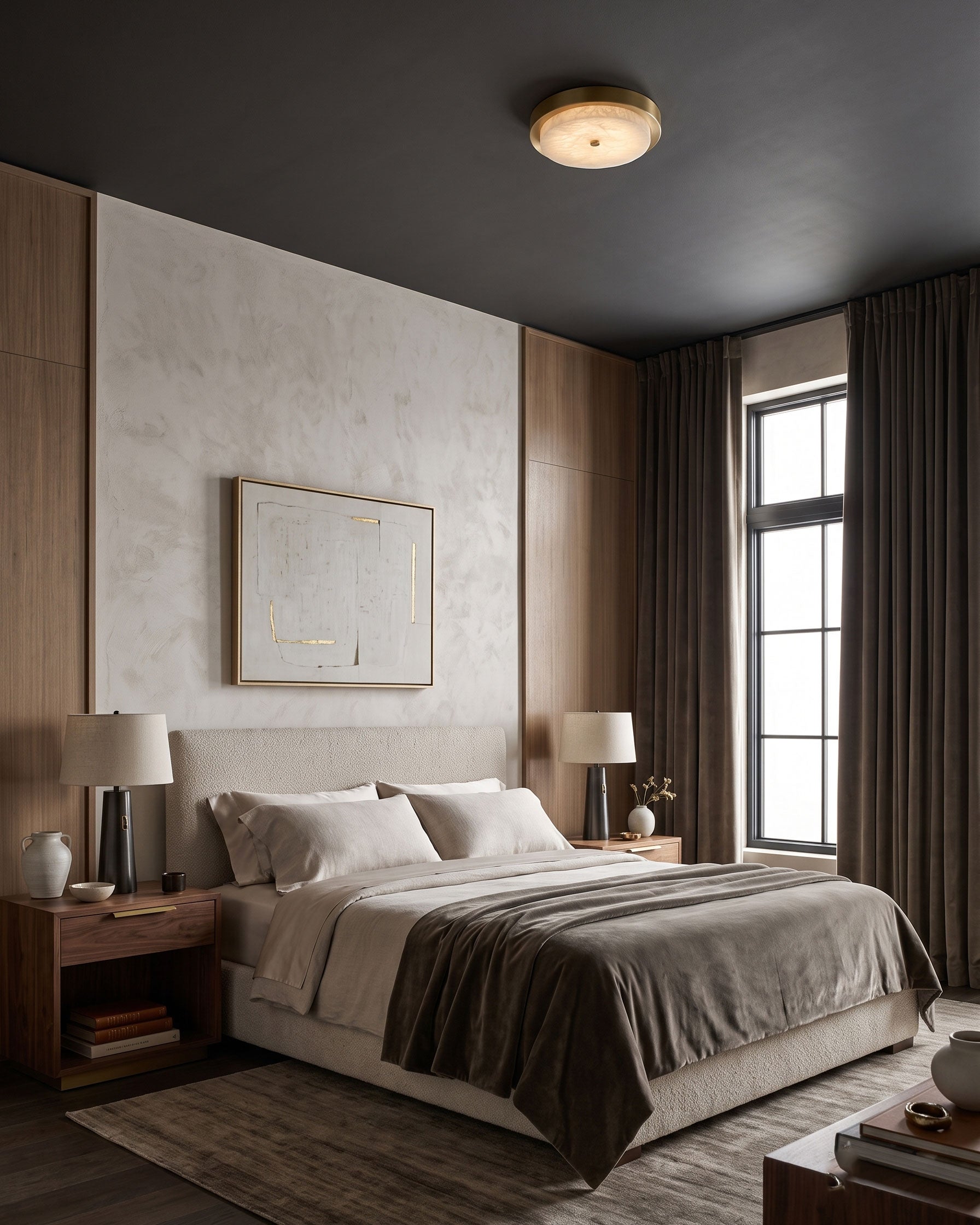 Xanthe Stone Semi-Flush Mount