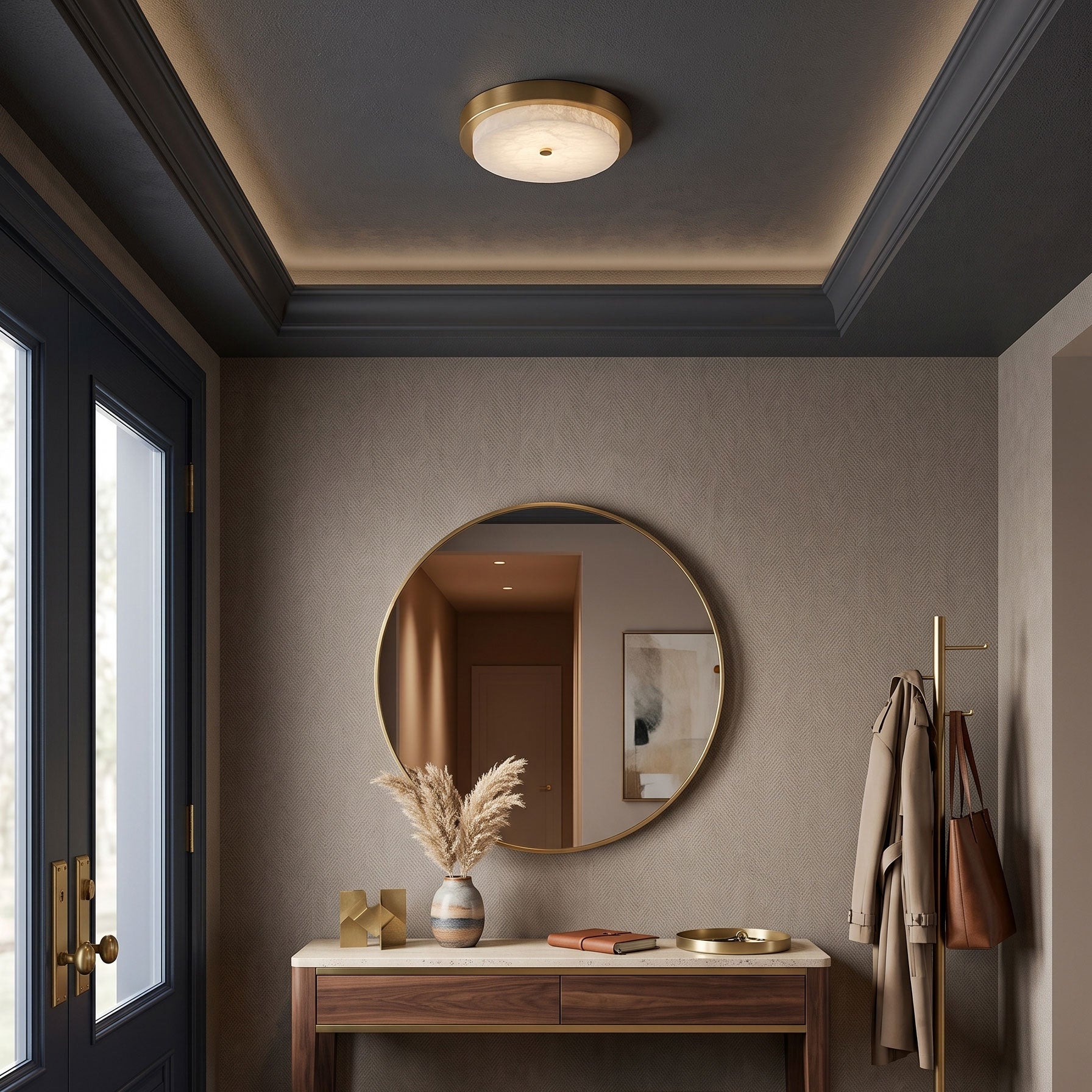 Xanthe Stone Semi-Flush Mount