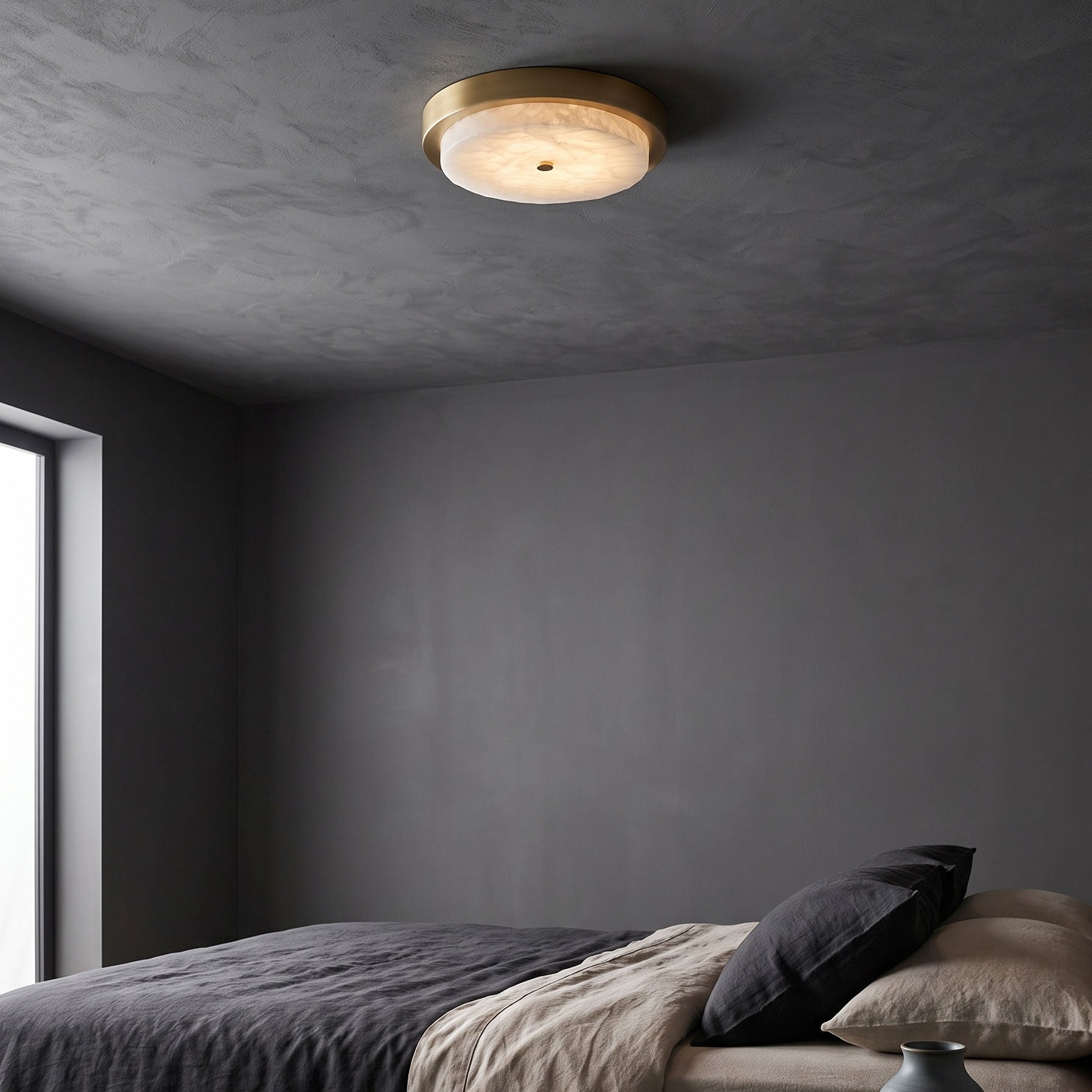 Xanthe Stone Semi-Flush Mount