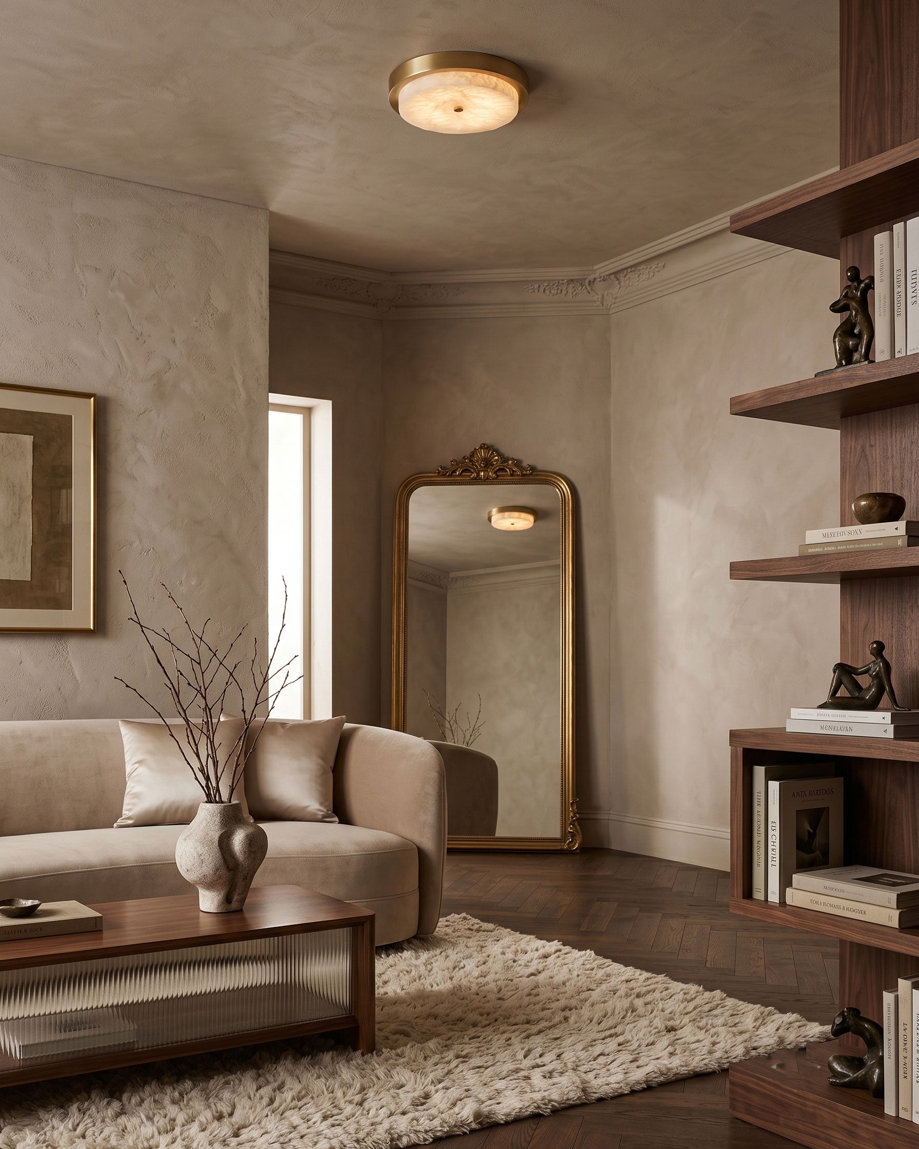 Xanthe Stone Semi-Flush Mount