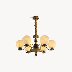 Xavier Natural Mulberry Silk Chandelier