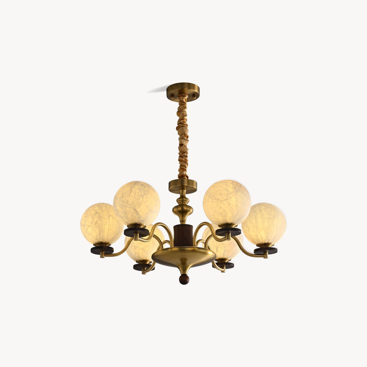 Xavier Natural Mulberry Silk Chandelier