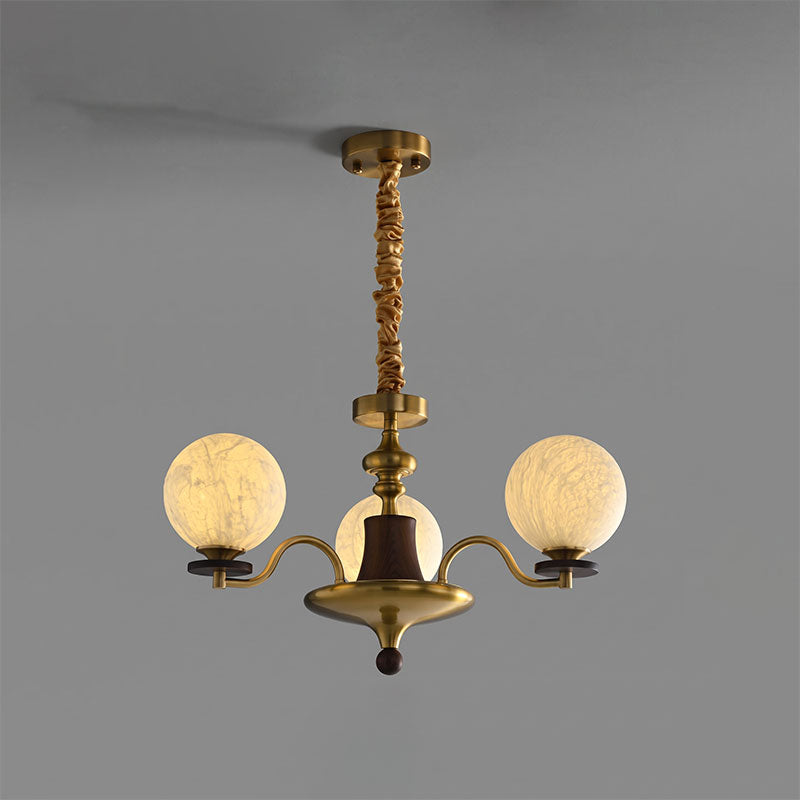 Xavier Natural Mulberry Silk Chandelier