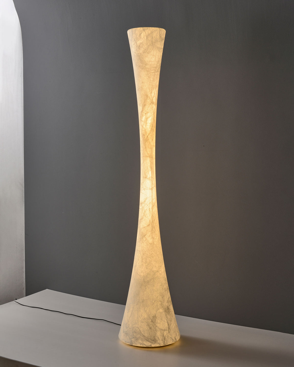 Zadie Mulberry Silk Floor Lamp