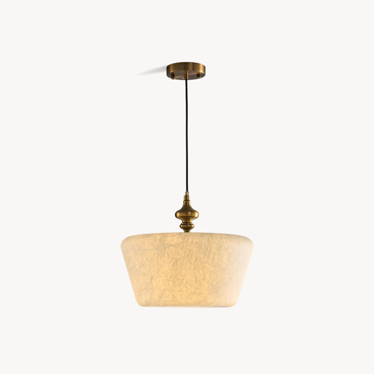 Zebulon Mulberry Silk Pendant Light