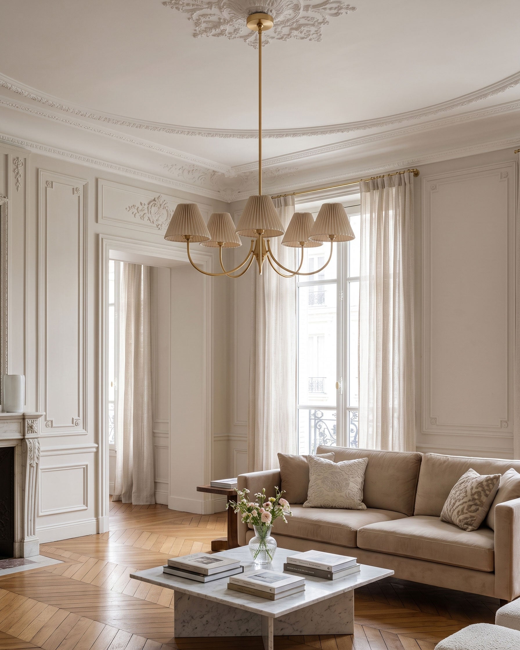 Zev Transitional Chandelier