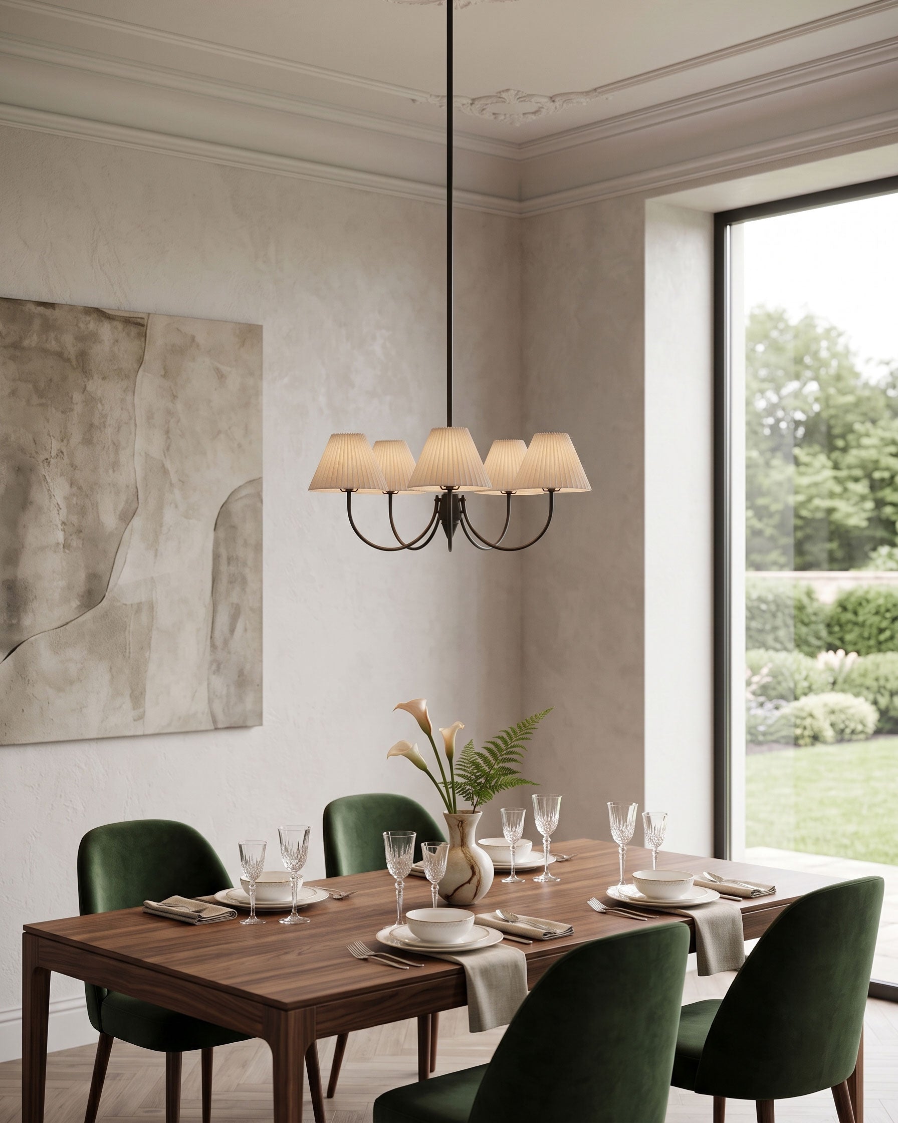 Zev Transitional Chandelier