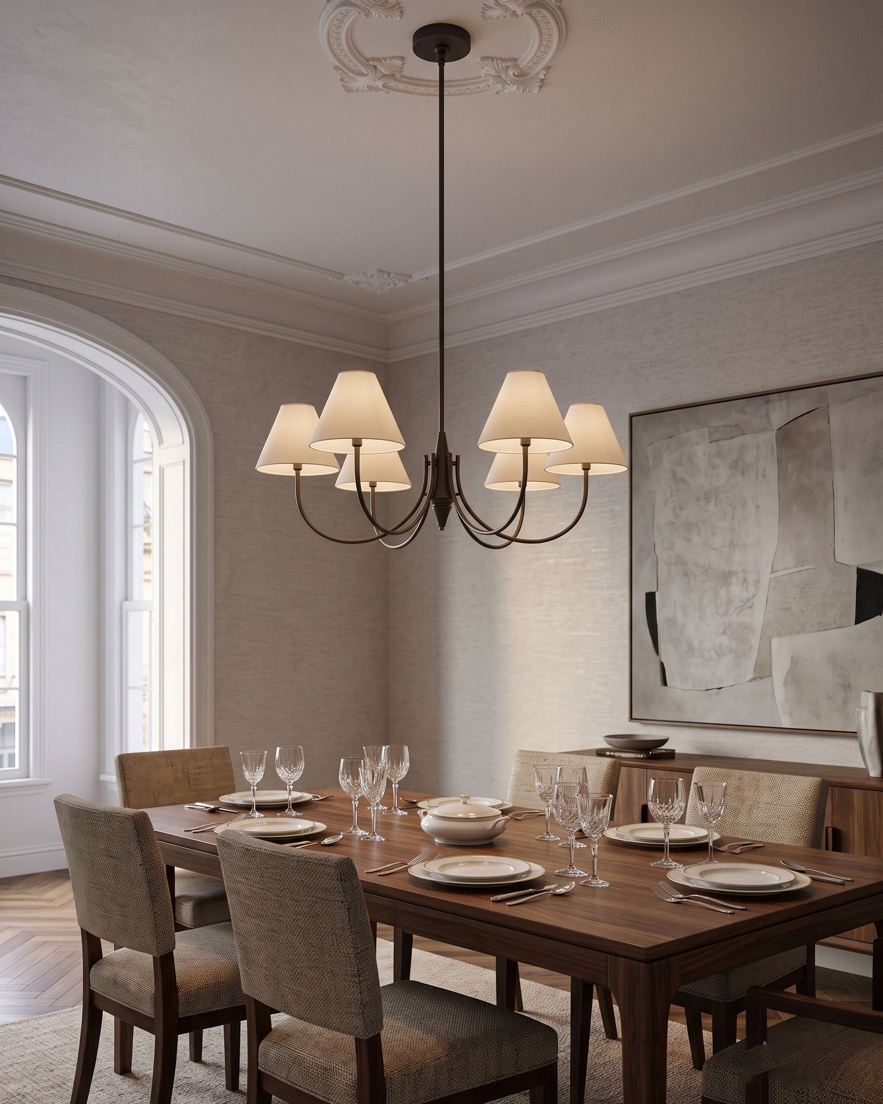 Zev Transitional Chandelier
