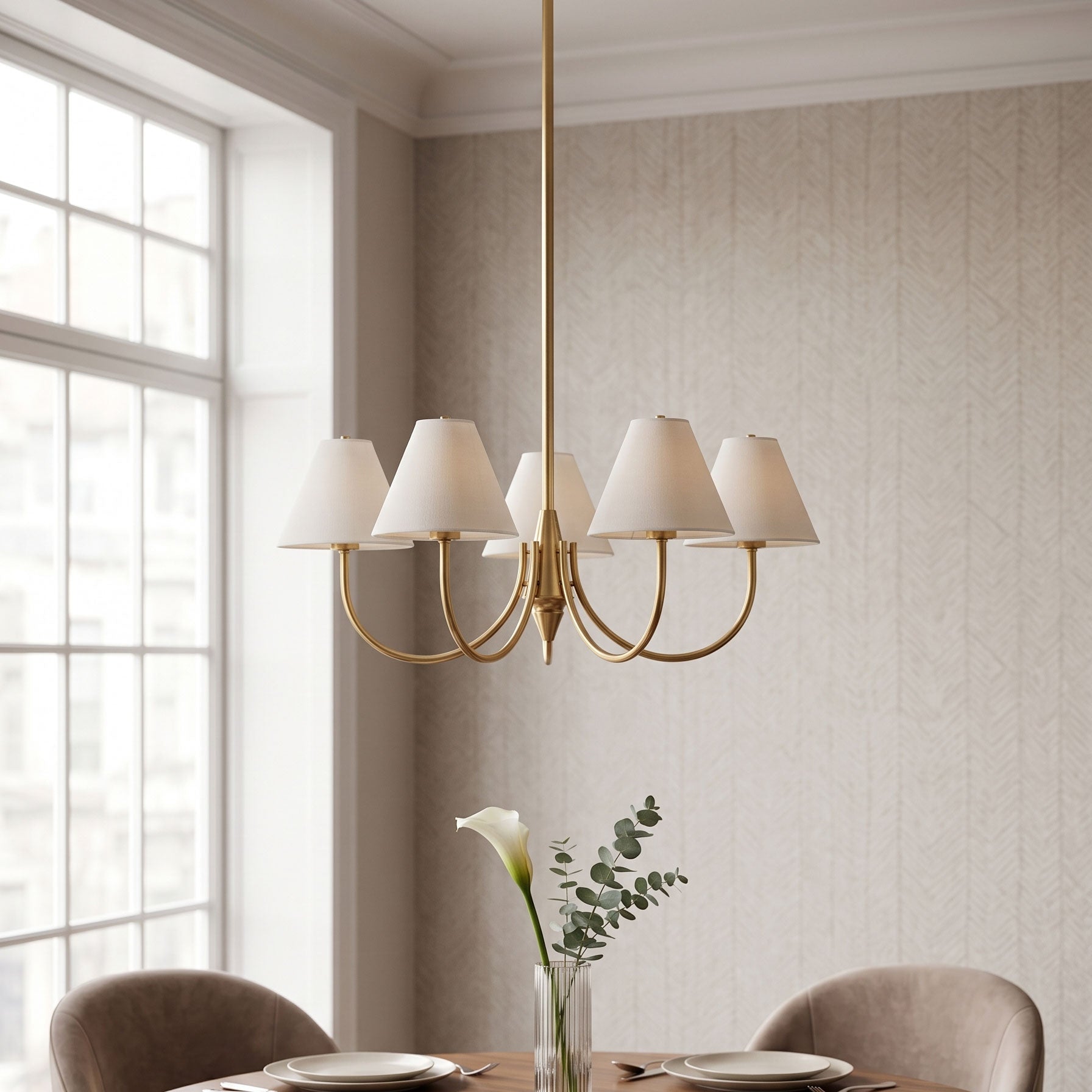 Zev Transitional Chandelier