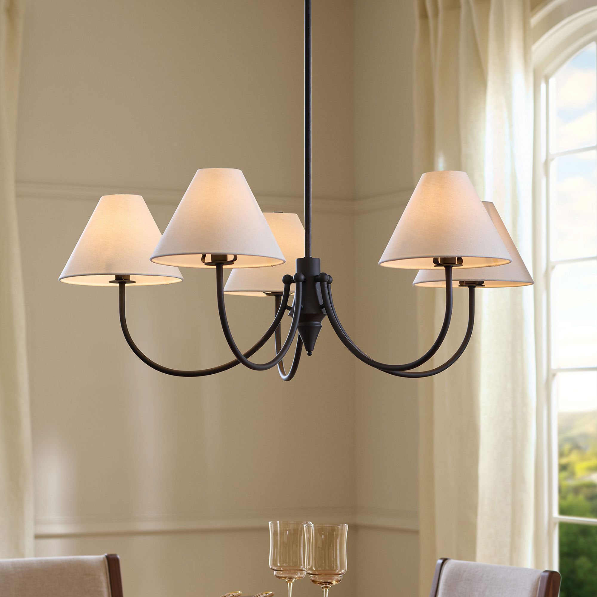 Zev Transitional Chandelier