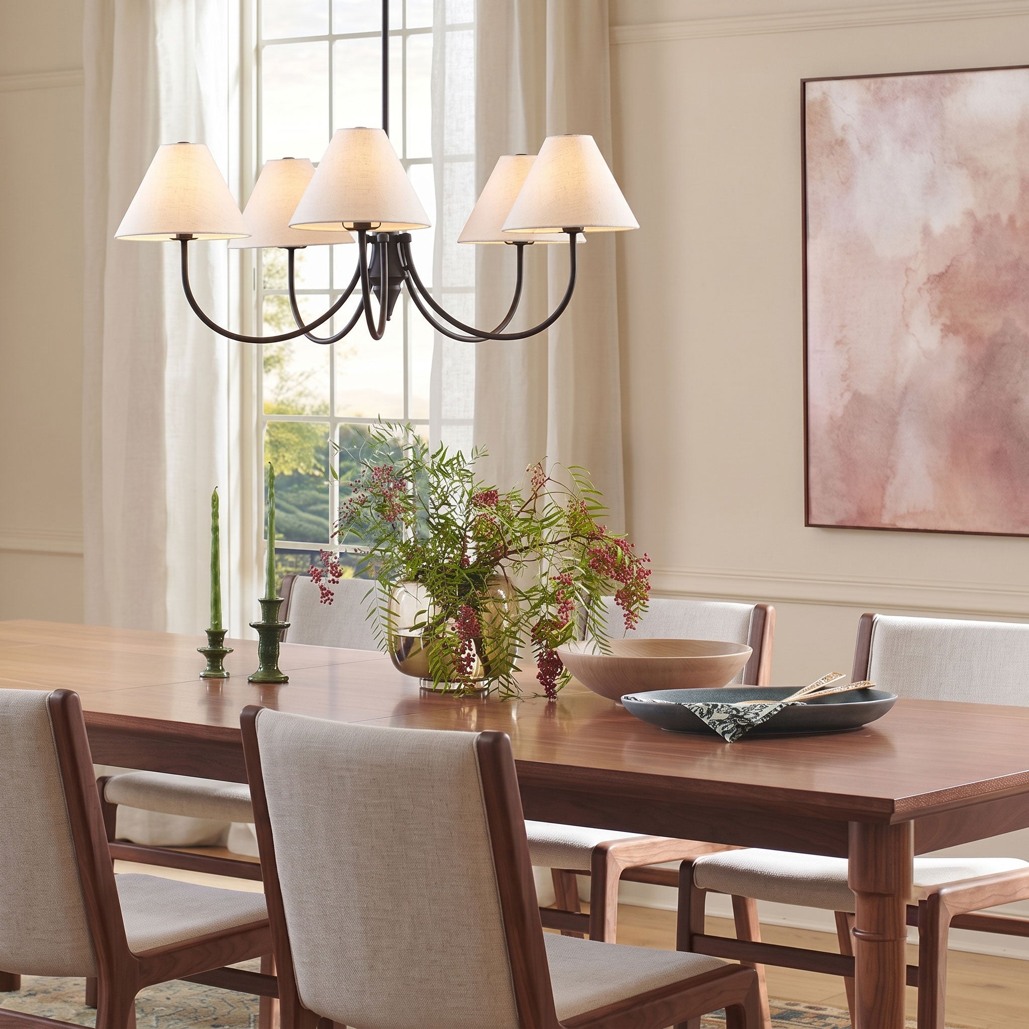 Zev Transitional Chandelier