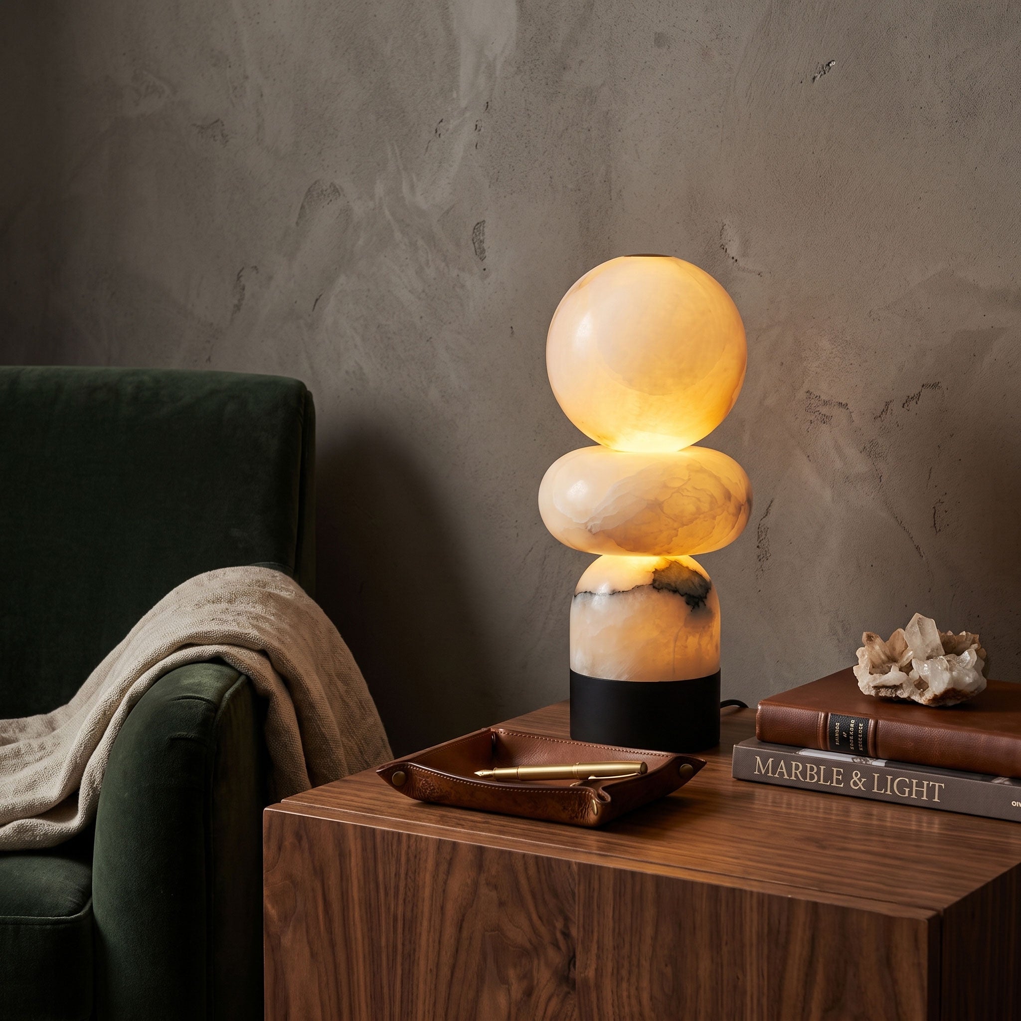 Zinnia Stacked Orb Accent Lamp