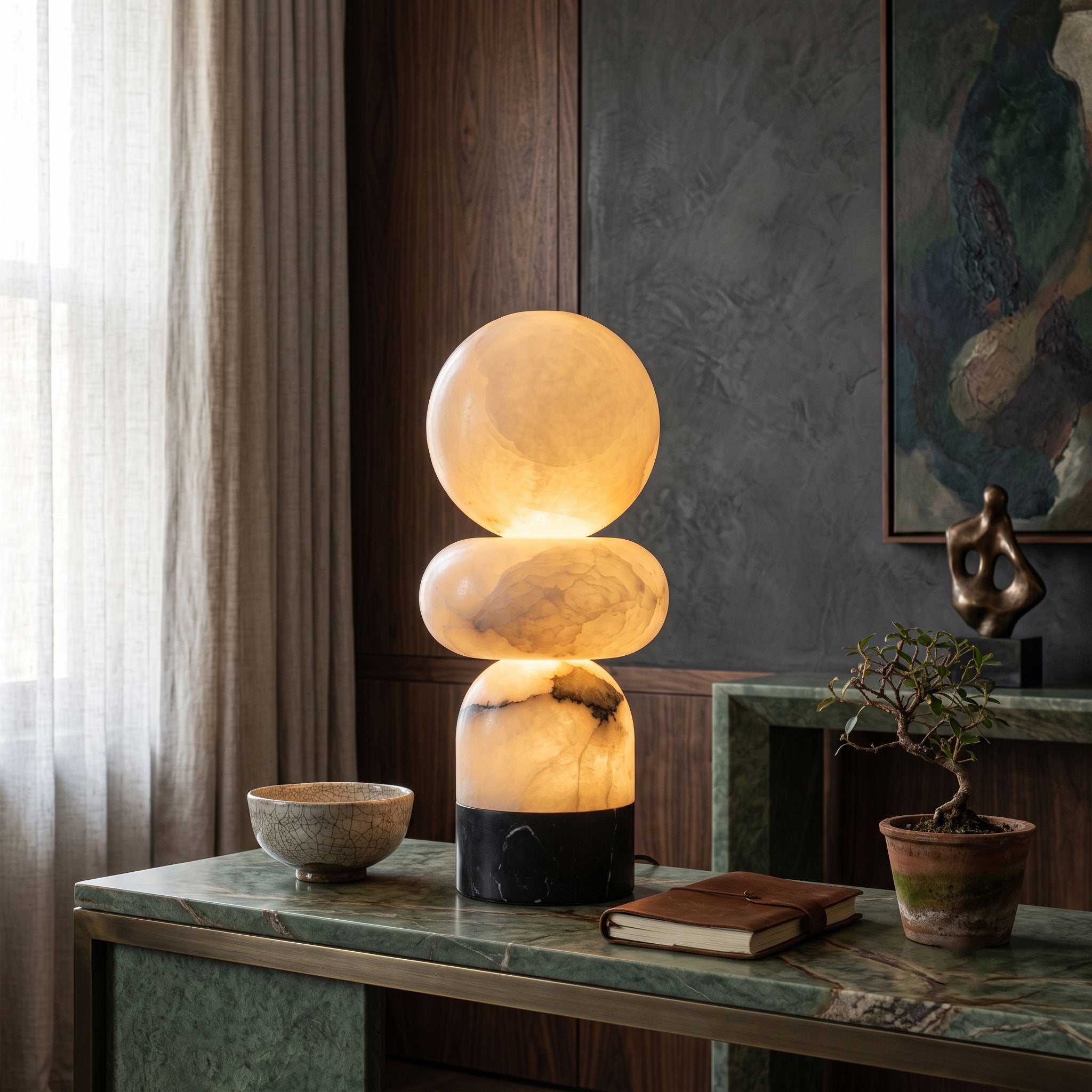 Zinnia Stacked Orb Accent Lamp