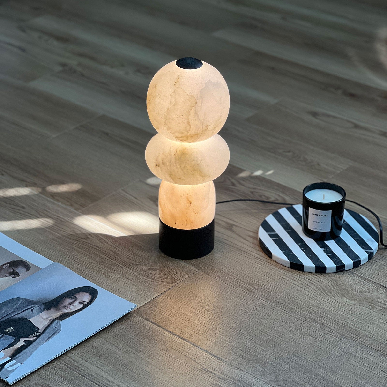 Zinnia Stacked Orb Accent Lamp