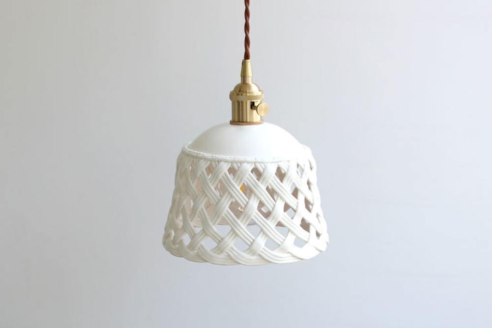 Openwork Ceramic Pendant Lamp 