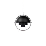 Chrome+Noir (Rosace de plafond chromée)