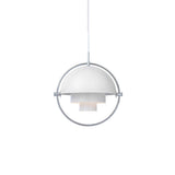 Chrome+Blanc (Rosace de plafond chromée)