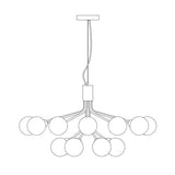 18heads Dia 100cm x H 55cm / ∅ 39.4″ x H 21.7″